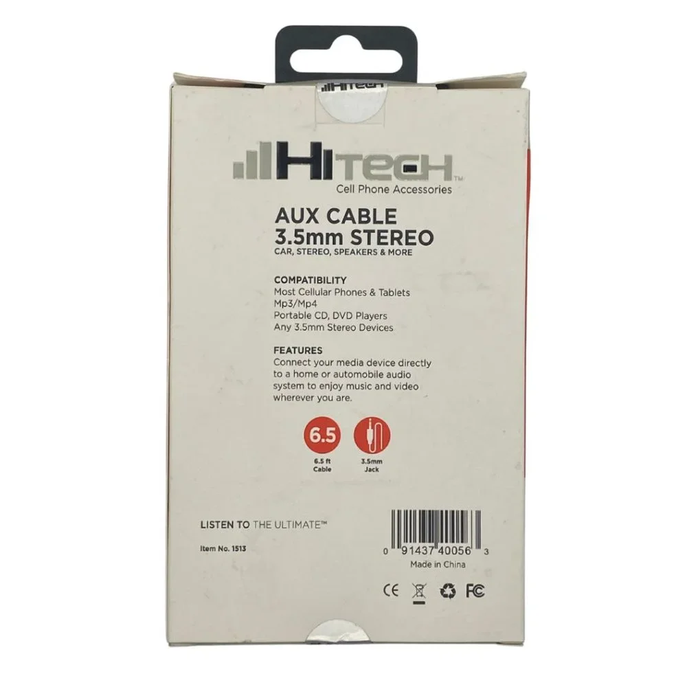 Aux Cable 6.5 Ft & 3.5 Ft. MM Stereo